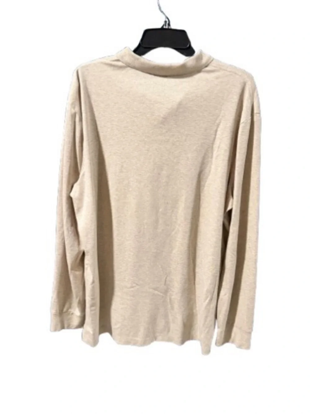 Polo Long-Sleeve Collared Shirt – Beige |XL|
